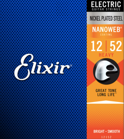 Elixir Nanoweb Nickel Plated Steel Electric Guitar Strings - Assorted Gauges