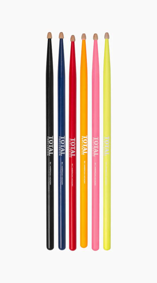 Total Percussion 5AW Drumsticks (Assorted Colours)