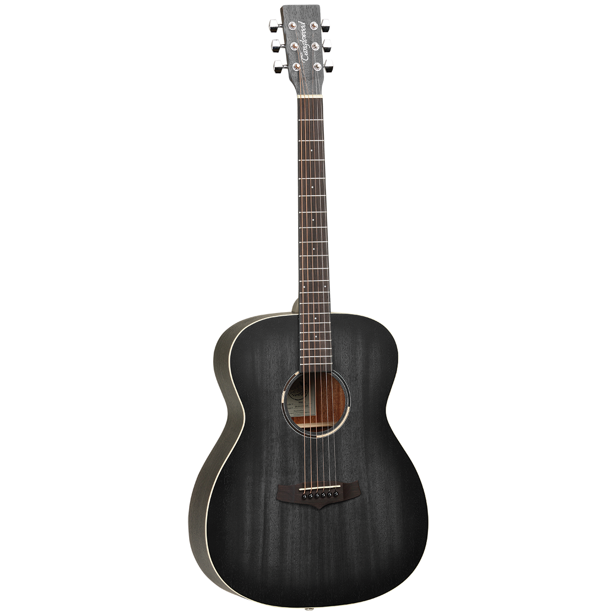 Tanglewood TWBBO Blackbird Orchestra Acoustic Guitar in Smokestack Black Satin