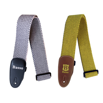 Basso Cotton Tweed Guitar Straps (Assorted Colours)