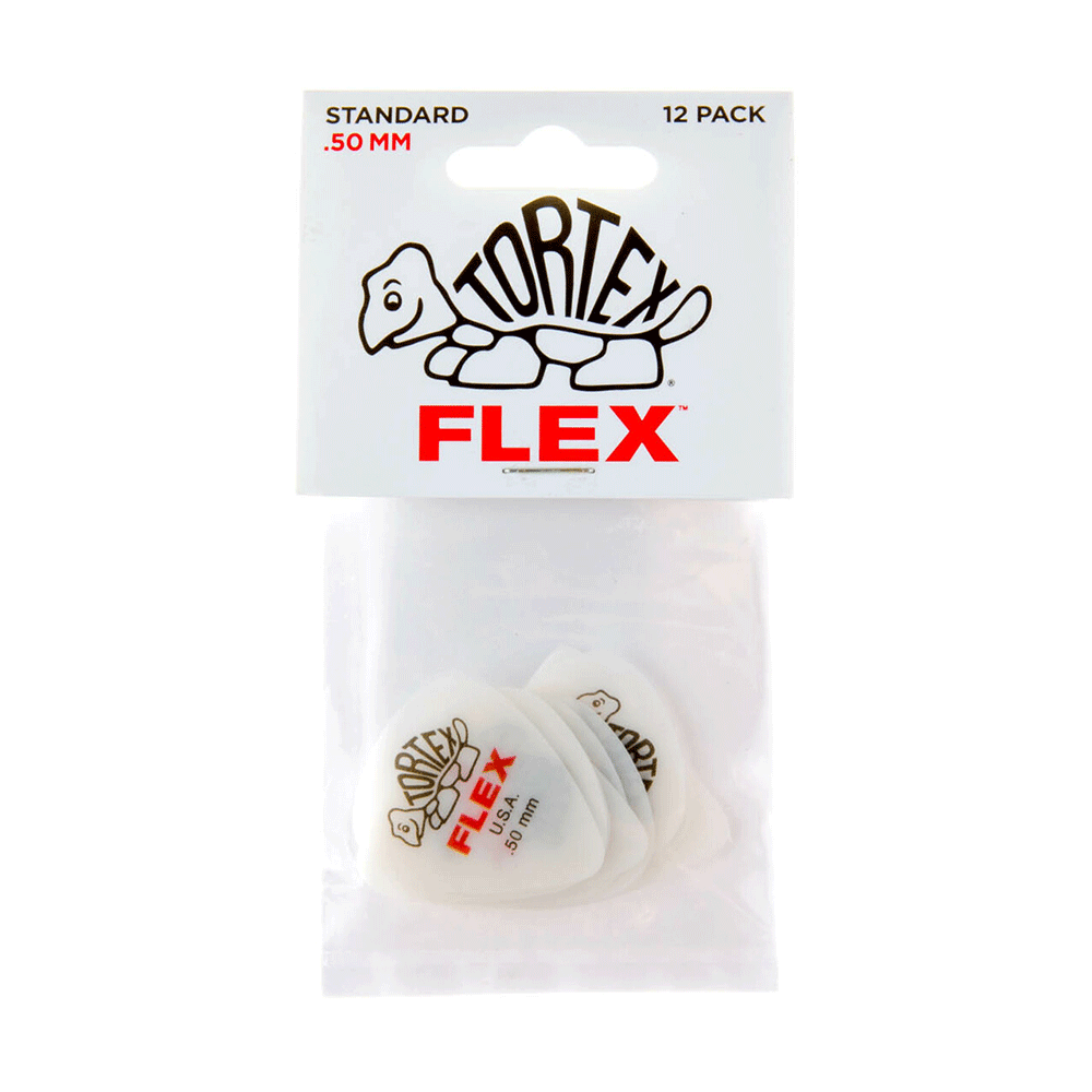 Dunlop Tortex Flex Standard Shape Picks 12 pack (Assorted Sizes)