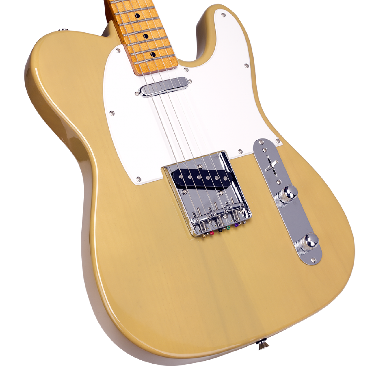 SX Vintage Series VET50 Tele Style Electric Guitar in Butterscotch Blonde