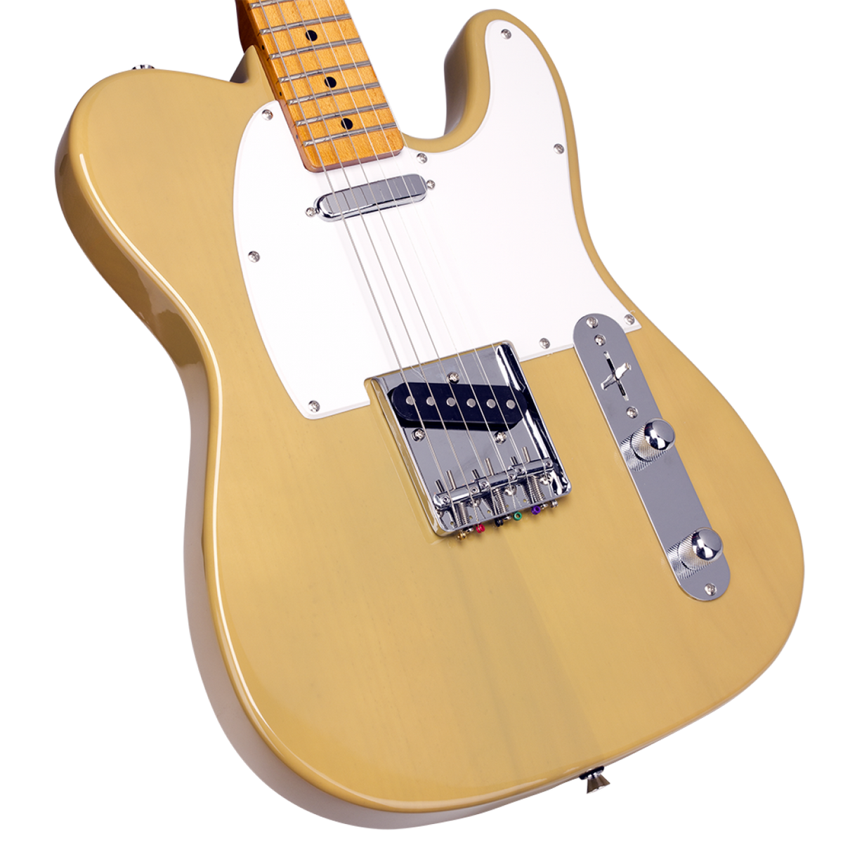 SX Vintage Series VET50BSB Telecaster-Style Electric Guitar in Butterscotch Blonde