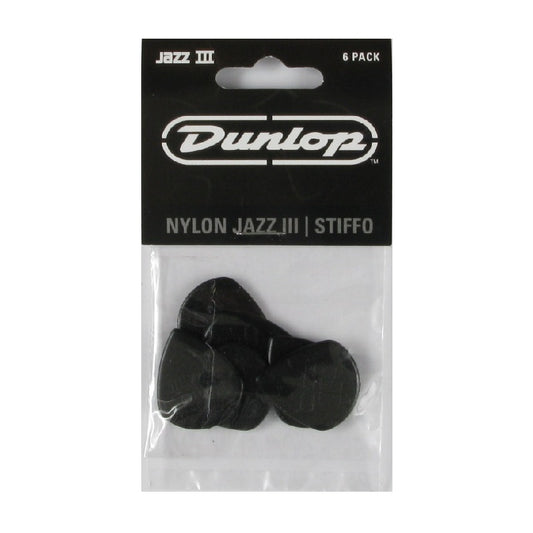 Dunlop 47P3S Jazz III Nylon Stiffo Guitar Picks (6 Pack)
