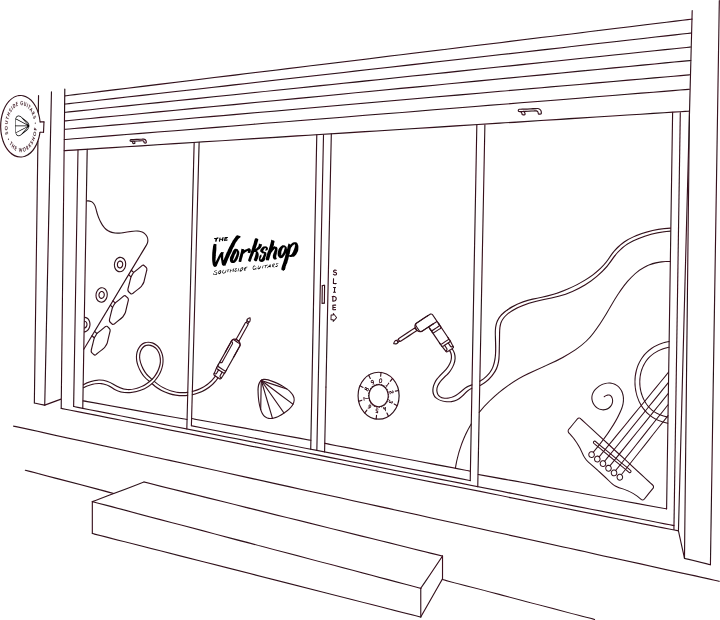 Line drawing of The Workshop at Shed 2, 17 Chrome St, Salisbury QLD 4107